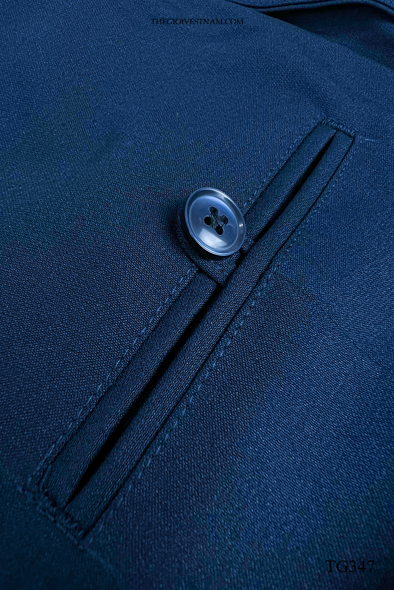 Bộ suit xanh đen cao cấp một nút TG347 #5